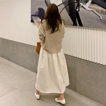 더옷장 레닌 크리미스커트