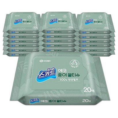 유한킴벌리 스카트 에코 종이 휴대용 물티슈
