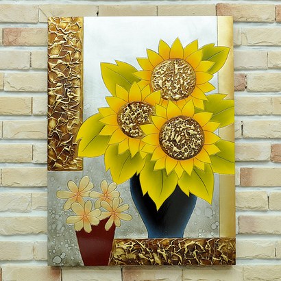 BnH BnH은박 해바라기 액자 해바라기그림 풍수액자 SS004