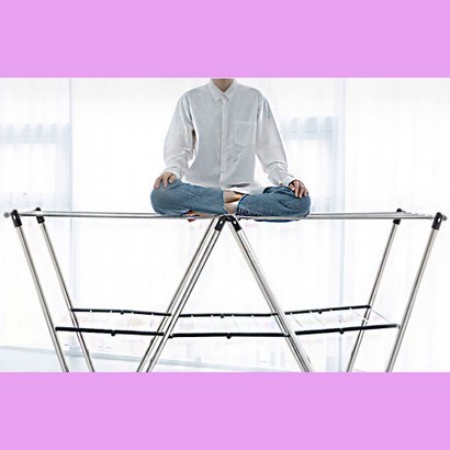 빨래건조대 튼튼한 대형 건조대 스텐 접이식