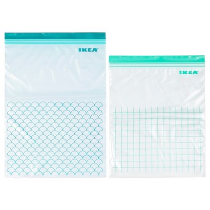 이케아 이스타드 지퍼백 30P 터쿼이즈 리뷰후기