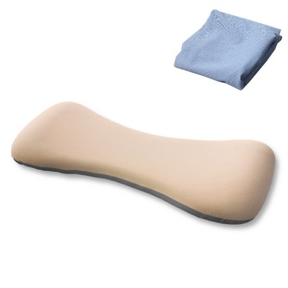 허리연구소 바른 허리 베개 본품 블루 커버