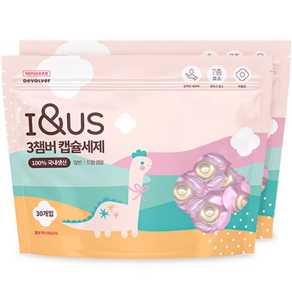 아이앤어스 3챔버 캡슐 세탁세제 드럼겸용
