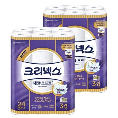 크리넥스 데코 소프트 3겹 x