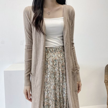 헤이린 여성 주머니 롱 가디건 GG 리뷰후기