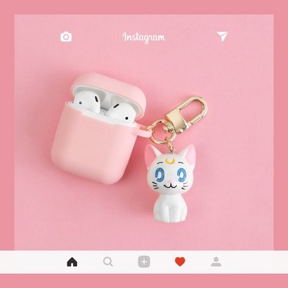 세일러문 아르테미스 고양이 에어팟 키링 케이스