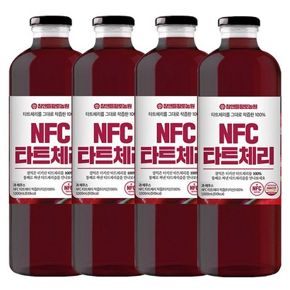 푸르담 NFC 착즙 타트체리 주스 4병 리뷰후기
