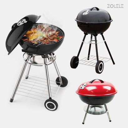 조엘리 캠핑용 애플 바베큐그릴 숯불 직화 훈제 BBQ 바베큐 구이 화로대