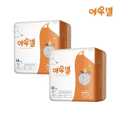 여우별 스키니핏 팬티형 생리대 중형