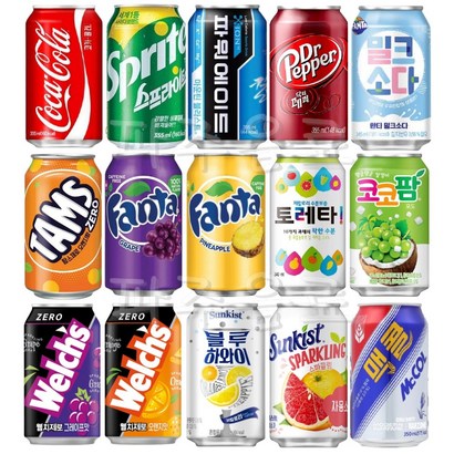 코카콜라버라이어티B세트 뚱캔15캔 럭키박스