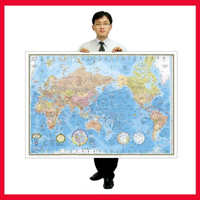 맵소프트 세계지도 중형 코팅형 X / 측지기사 전문가 제작 / 인구수 언어 수록 / 만국기 인테리어 대형 어린이 리뷰후기