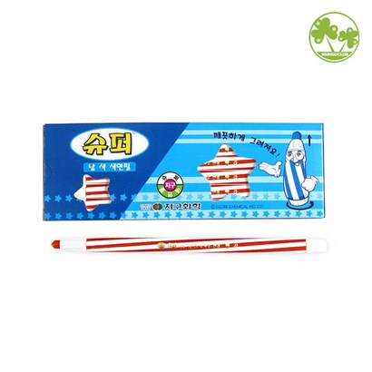 지구화학 지구슈퍼색연필 낱색 빨강