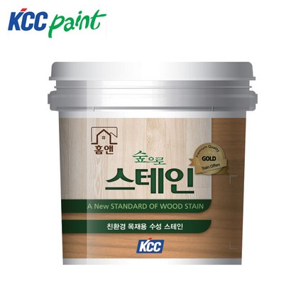 KCC 홈앤스테인 수성스테인 09L 오일스테인 친환경 리뷰후기