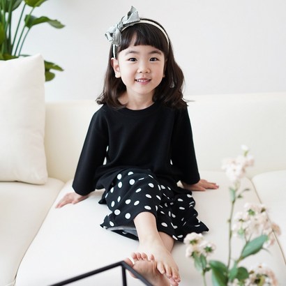 티파니코코 리플 무지 7부 여아 남아 티셔츠 아동 칠부티 리뷰후기