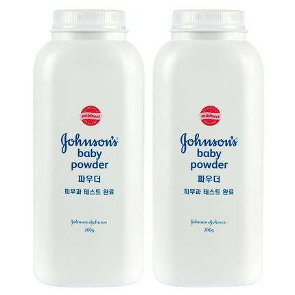 존슨즈 베이비 파우더, 200g, 2개