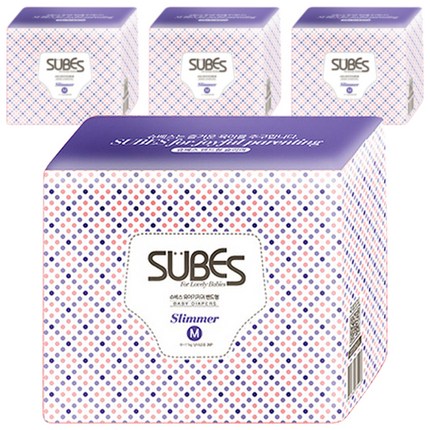 슈베스 슬리머 밴드형 기저귀 아동공용 중형(6~11kg), 104매