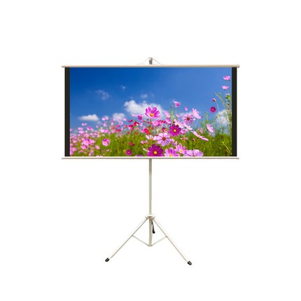 윤씨네 스크린 심플 족자스크린 화이트 삼각대포함 4:3 2000 x 1480 mm, YJV-100