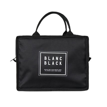 블랑블랙 피크닉 런치 쿨러백, BLACK