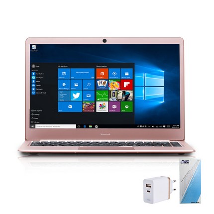 아이뮤즈 스톰북14 APOLLO 로즈골드 노트북 (듀얼코어 N3350 35.8cm WIN10 Home) + MS오피스 + 충전기 MX30PD + 키스킨, 윈도우 포함, 64GB, 4GB