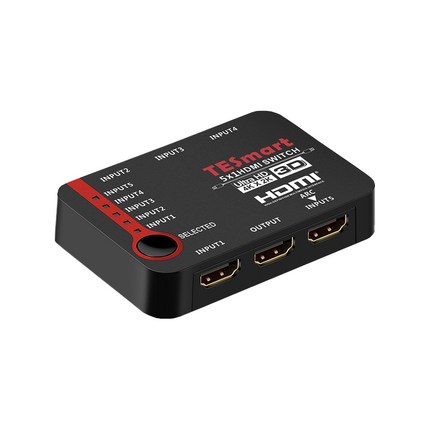티이스마트 5포트 HDMI 스위치 4K 30Hz, HSW0501A10