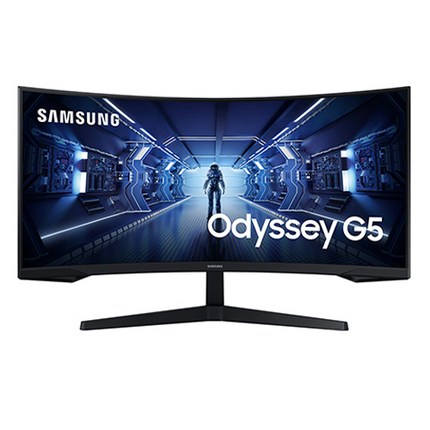 삼성전자 86.4cm QHD 오디세이 G5 게이밍 모니터, LC34G55TWWKXKR