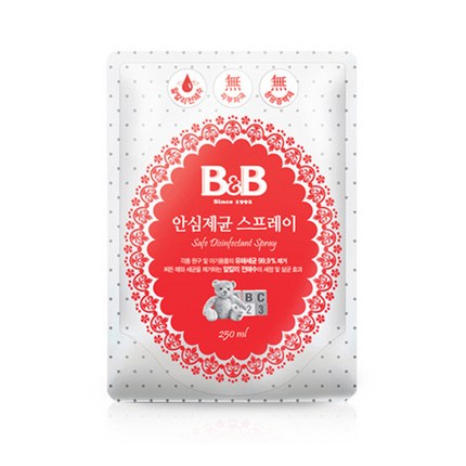 비앤비 유아용품 제균스프레이 리필형, 250ml, 1개
