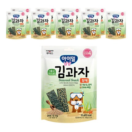 일동후디스 아이밀냠냠 김과자, 참깨, 10개