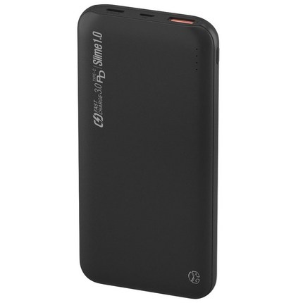 디지지 고속충전 보조배터리 10000mAh 슬라임1.0, BWB-100, 블랙
