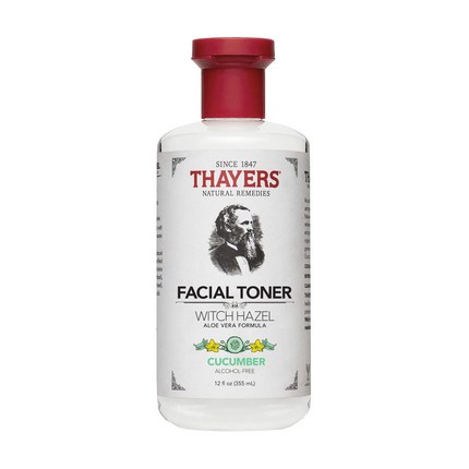 Thayers 위치 하젤 알코올 프리 토너 큐컴버, 355ml, 1개