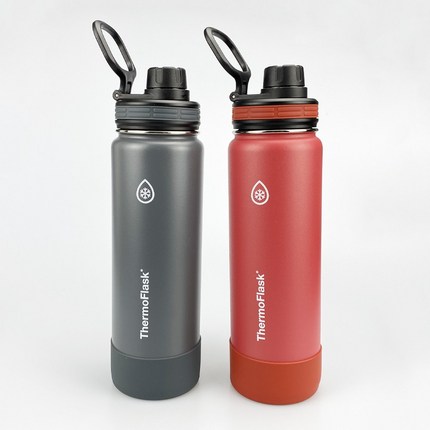 써모플라스크 보냉병 보온병 세트 2PK THERMOFLASK 코스트코, 710ml 그레이/레드