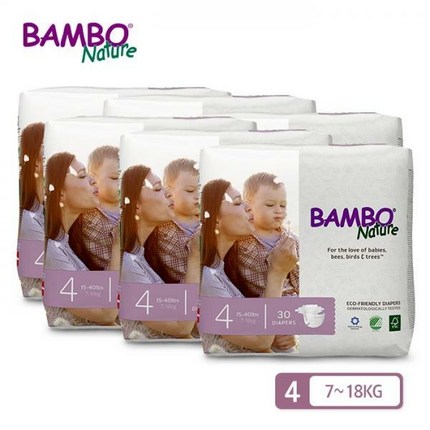 밤보드림 밴드형 기저귀 남녀공용 4단계 (7~18kg), 180매