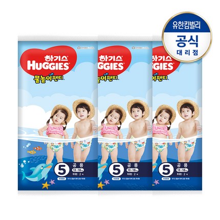 하기스 물놀이팬티 5단계(공용)2매, 3팩