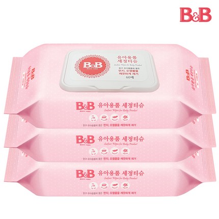 B&B 유아용품 세정티슈(캡형) 제균티슈