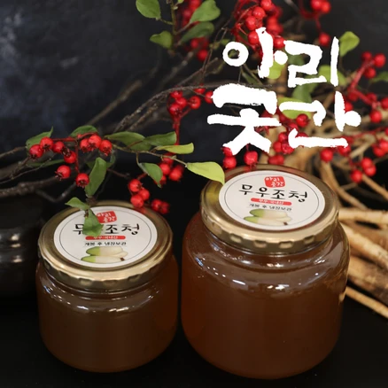 생강 조청 / 도라지 조청/ 무 조청 / 조청 선물세트 여수 향일암 아리곳간, 1개, 1.2kg