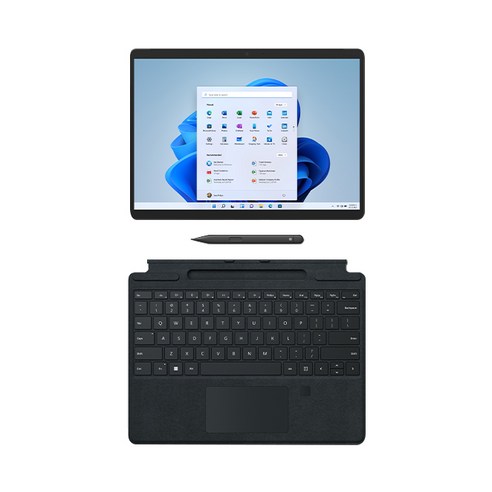 2022 마이크로소프트 Surface Pro8 13 + 타입커버 + 슬림펜 2, 플래티넘(Surface Pro8), 블랙(슬림펜2, 타입커버), 코어i5, 128GB, 8GB, WIN11 Home, 8PN-00014(Surface Pro), 8X6-00017(타입커버)