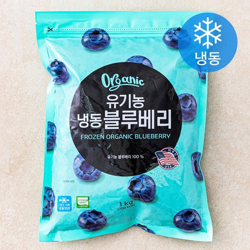 유기가공식품 인증 블루베리 (냉동), 1kg, 1개