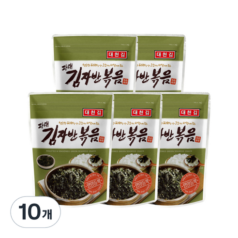 대천김 파래 김자반, 60g, 10개