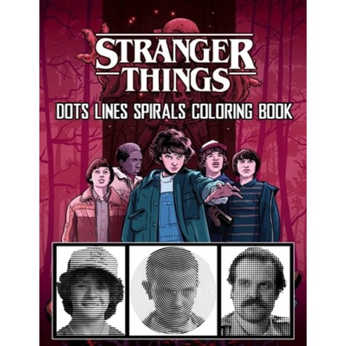 STRANGER THINGS Dots Line Spirals Coloring Book TV Series