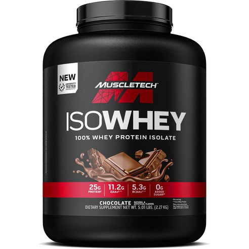 Muscletech 아이소웨이 분리유청단백질 초콜릿 맛, 1개, 2.27kg