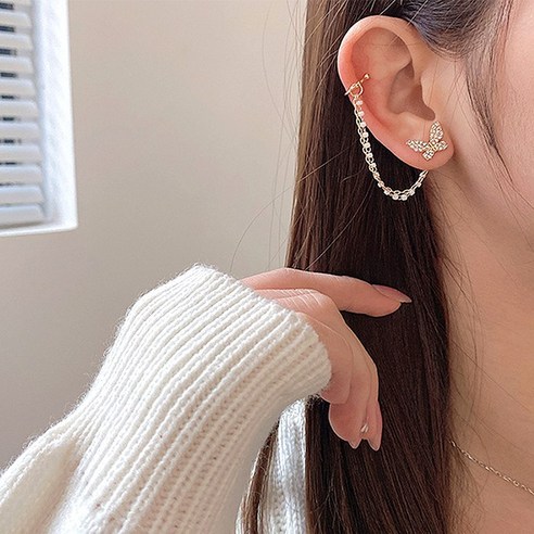 일장신구 진주꼬리 팅커벨 이어커프귀걸이 리뷰 후기