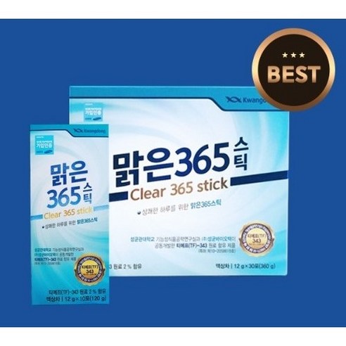 광동 맑은365스틱 목관리 특허원료 TF-343 전통원료 함유 리뷰후기