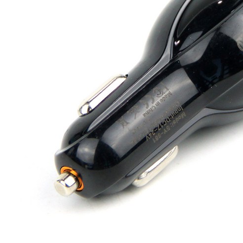 2.5A 듀얼 USB 전화 충전기 차량용 충전기 Halo 차량용 충전기 차량용 충전기 고속 충전, 2.5A 흰색(베어메탈)