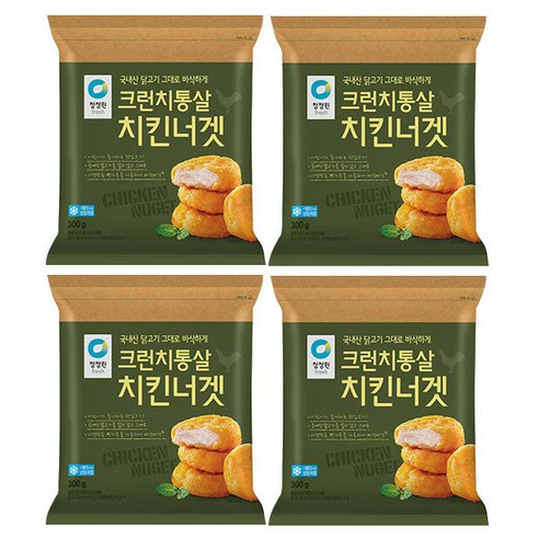 청정원 크런치통살 치킨너겟4개 후라이드 치킨/너겟 리뷰후기