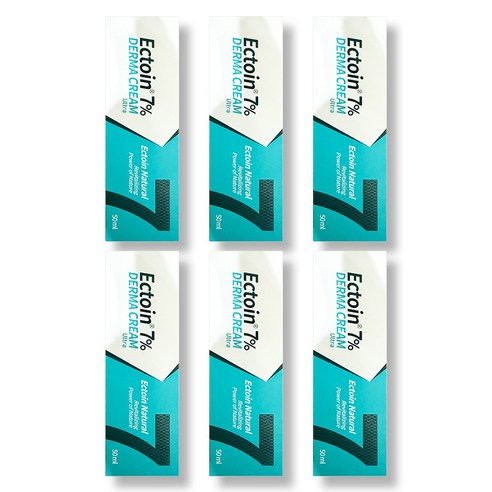 엑토인 7% 더마크림 울트라, 50ml, 6개