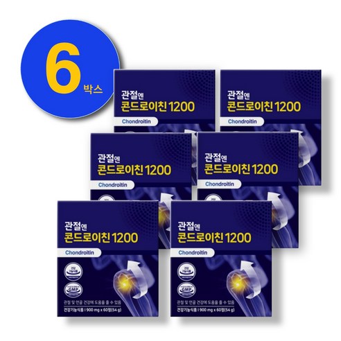 관절엔 콘드로이친 1200 관절연골영양제 5/6개월 리뷰 후기