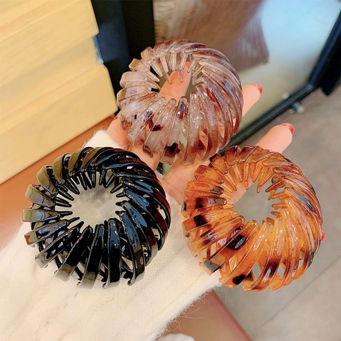 포니테일 원터치 올림머리 헤어핀 리뷰 후기