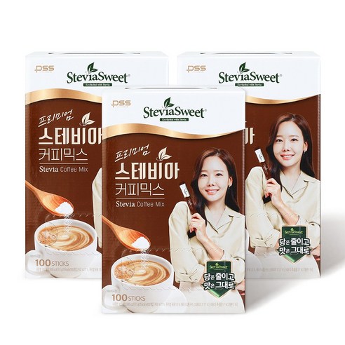 [본사직영] 펄세스 소유진 프리미엄 스테비아 커피믹스 대용량