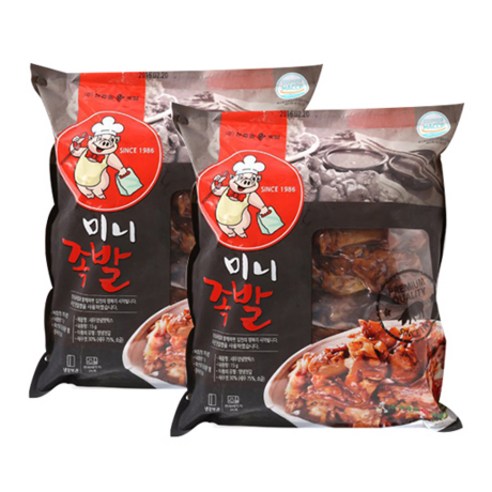 장충동왕족발 미니족발 x2세트/캠핑음식/간편식품/간편조리/간편요리/전통식품/햇썹인증식품/hacc인증 리뷰후기