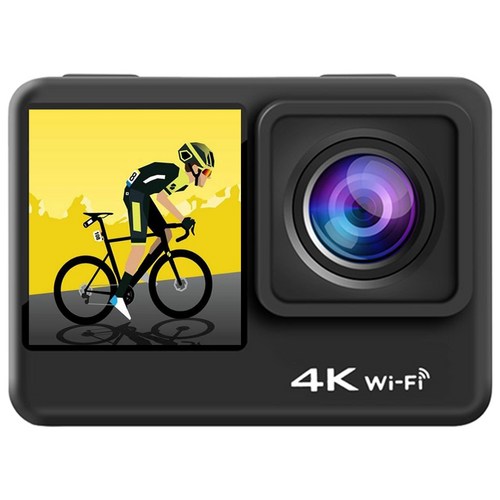 2023년 4K 30FBS 액션캠 듀얼 컬러 스크린 브이로그카메라 자전거블랙박스 바디캠 풀패키지, 세트C,지금할인중