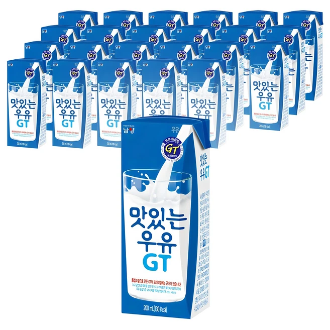 맛있는우유GT 멸균우유, 200ml, 24개